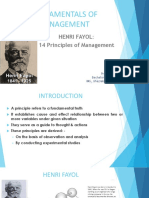 FOM - Henri Fayols 14 Principles