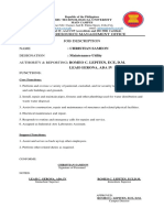 Human Resource Management Office Job Description: Name Designation Authority & Reporting: Romeo C. Lepiten, Ece, D.M