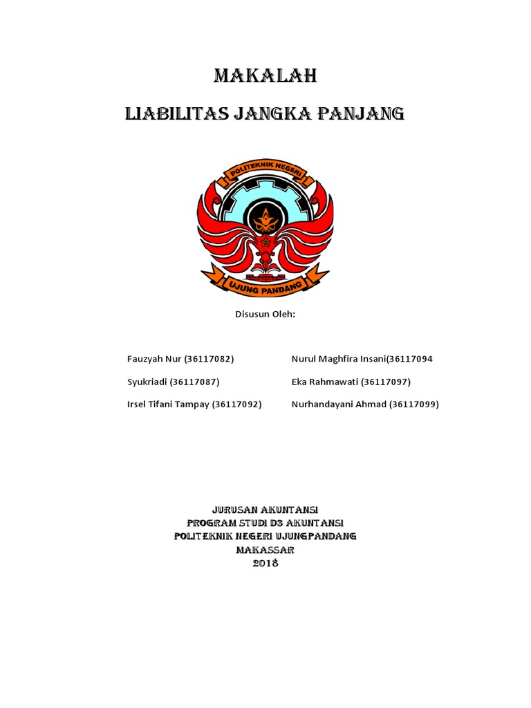 Contoh Makalah Tentang Liabilitas Jangka Panjang Seni Soal