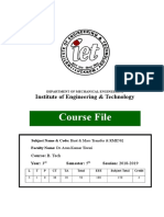 Format For Course File