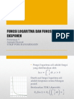 Fungsi Logaritma Dan Fungsi Eksponen