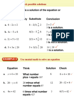 Check Whether 3 Is A Solution of The Equation or Inequality. Equation/Inequality Substitute Conclusion