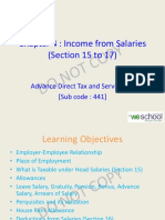 Chapter 4: Income From Salaries (Section 15 To 17) : Advance Direct Tax and Service Tax (Sub Code: 441)