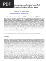 Segmentation Using Morphological Watershed Transformation