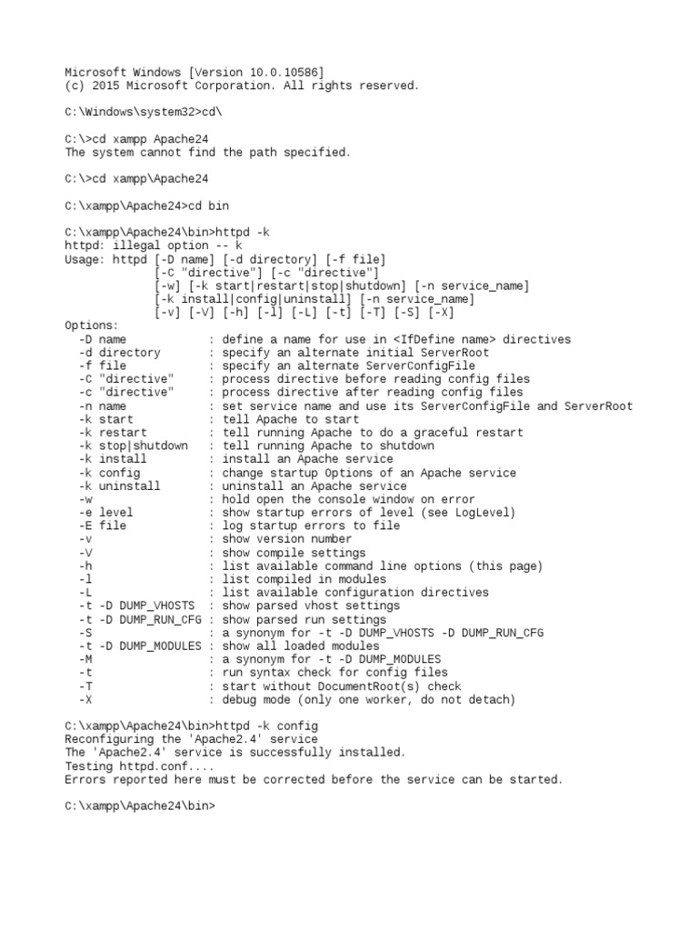 Apache Configuration and Testing Guide | PDF | Computers