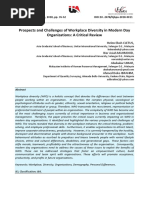 Prospects and Challenges of Workplace Diversity in Modern Day Organizations: A Critical Review