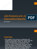 Job Analysis and Job Description
