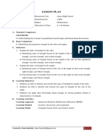 Lesson Plan of Triangle PDF