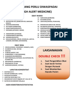 Daftar Obat High Alert