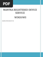 Mantra RD Service Manual Windows