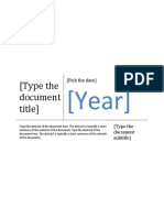Date document summary year subtitle