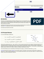 Principal Stresses and Strains