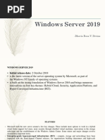 Windows Server 2019: - Dhevie Rose V. Divina