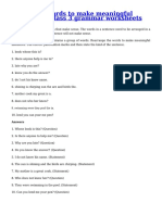 1rearrange Words To Make Meaningful Sentences PDF