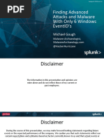 Conf2015 MGough MalwareArchaelogy SecurityCompliance FindingAdvnacedAttacksAnd PDF