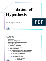 Foundation of Hypothesis: Dr. Eko Pujiyanto, S.Si., M.T