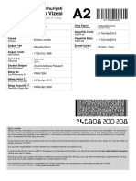 Turkish Electronic Visa Document