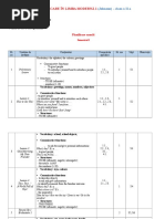 Planificare Comunicare in Limba Engleza Cls II