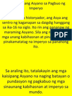 Mga Kaisipang Asyano Sa Pagbuo NG Imperyo