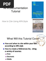 APA Documentation Tutorial: How To Cite Using APA Style