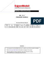 General Specification: NO. 5-1-1 Pressure Vessels