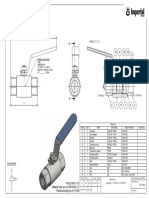 Ball Valves Female Female Drawing