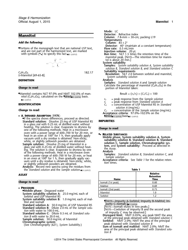 mannitol.pdf | Filtration | Sodium Hydroxide