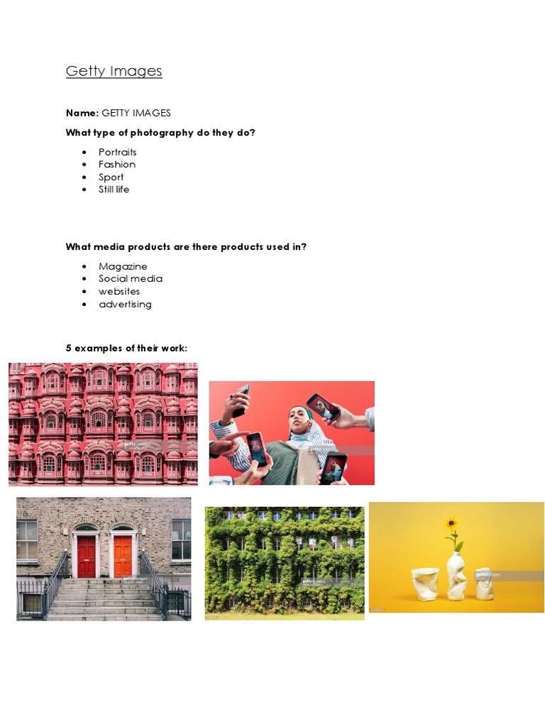 Understanding Getty Images | PDF