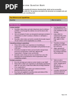 Capability Interview Question Bank: Key Behavioural Capabilities