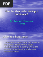 How To Stay Safe During A Hurricane?: By: Teresa I. Esmurria Torres