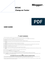 DET14C and DET24C Digital Earth Clamp-On Tester: User Guide