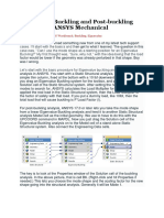 ANSYS Buckling and Post-buckling Analysis