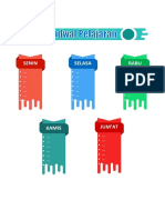 Jadwal Pelajaran 5 Hari