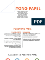 Posisyong Papel