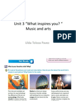 Unit 3 What Inspires You Music and Arts