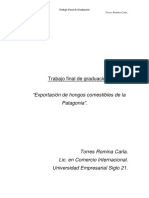 Trabajo Final Exportacion de Hongos Comestibles PDF