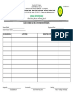 Daily Schedule of Activities Monitoring