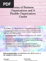 Forms of Business Organization