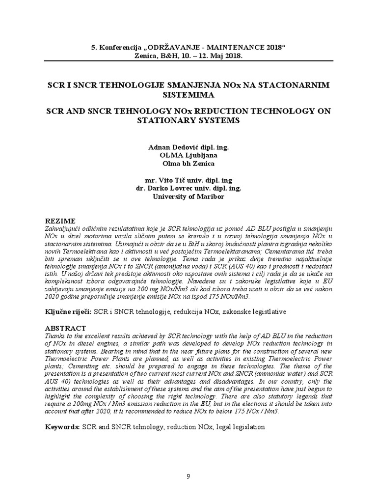 NOx Reduction: SCR vs SNCR Tech | PDF | Smog | Air Pollution
