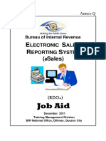 BIR eSales Job Aid Guide for Revenue District Officers