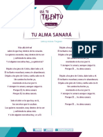 Letra-Tu Alma Sanará