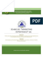 Plan de Estudios - Marketing Estrategico