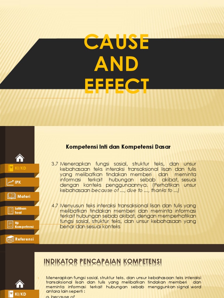 Hubungan Sebab Akibat | PDF