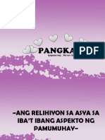 Ang Relihiyon Sa Asya Sa Iba't Ibang Aspekto NG Pamumuhay