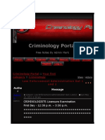 Criminology Portal: Free Notes by Admin Mark