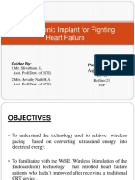 An Ultrasonic Implant For Fighting Heart Failure: Guided by