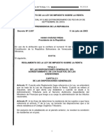 Reglamento de La Ley de Islr PDF