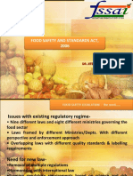 Food Safety and Standards Act, 2006: Dr. Jitendra P. Dongare