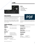 FM Control Head - C-2000 Panel Mount FM Transceiver - P-2000