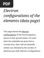 Exceptional Electron Configurations List | PDF